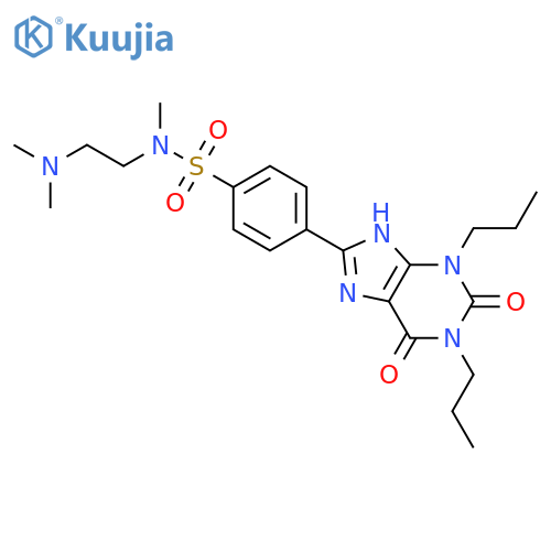 Benzenesulfonamide,N-[2-(dimethylamino)ethyl]-N-methyl-4-(2,3,6,9-tetrahydro-2,6-dioxo-1,3-dipropyl-1H-purin-8-yl)- structure