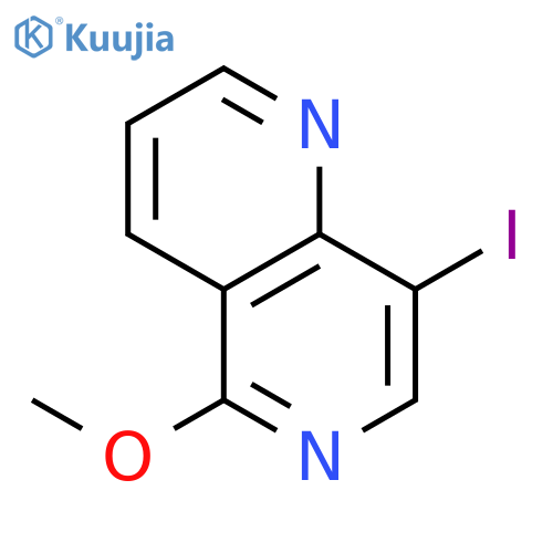 1,6-Naphthyridine, 8-iodo-5-methoxy- structure