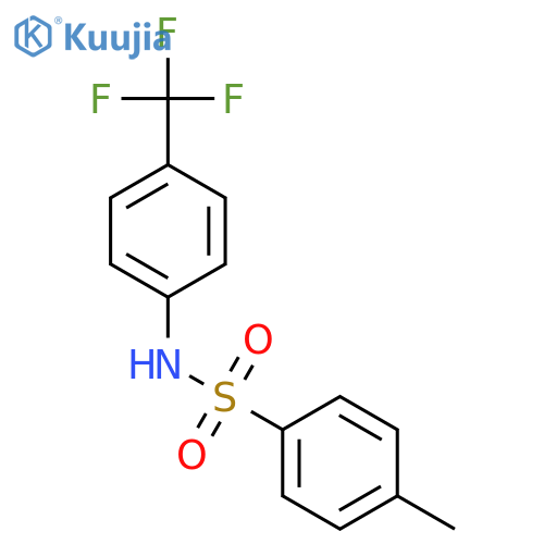 Benzenesulfonamide,4-methyl-N-[4-(trifluoromethyl)phenyl]- structure