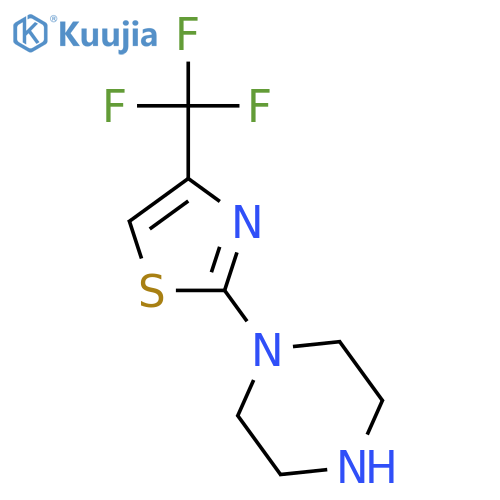 1-4-(trifluoromethyl)-1,3-thiazol-2-ylpiperazine structure