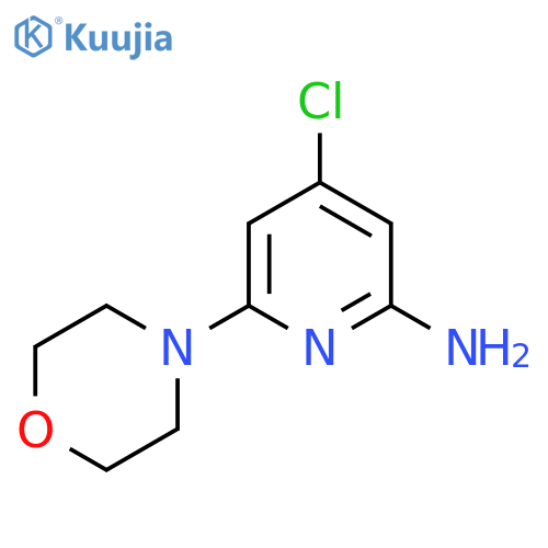 2-Amino-4-chloro-6-morpholinopyridine structure