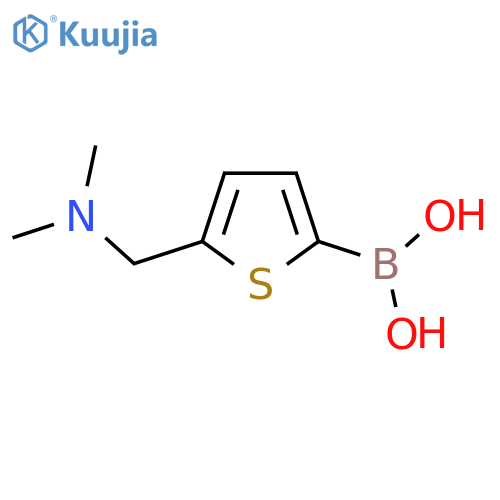 {5-(dimethylamino)methylthiophen-2-yl}boronic acid structure