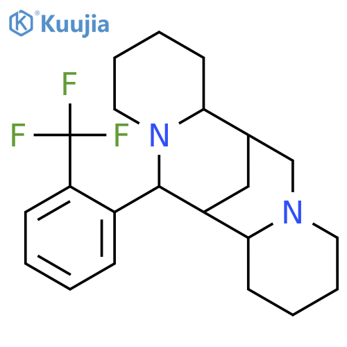 7,14-Methano-2H,6H-dipyrido[1,2-a:1',2'-e][1,5]diazocine, dodecahydro-6-[2-(trifluoromethyl)phenyl]- structure