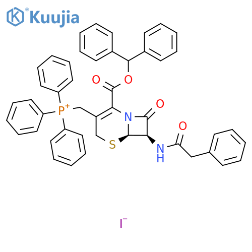 (6R-trans)-2-(Diphenylmethoxy)carbonyl-8-oxo-7-(phenylacetyl)amino-5-thia-1-azabicyclo4.2.0oct-2-en-3-ylmethyltriphenylphosphonium Iodide structure