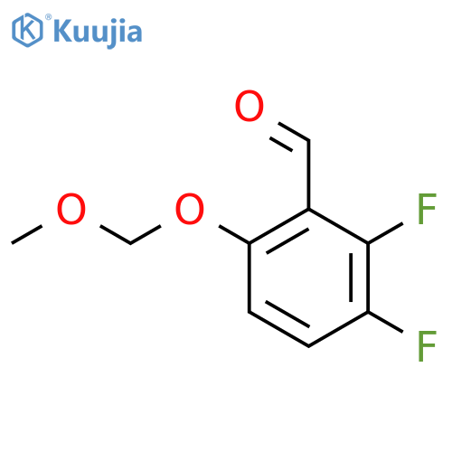 2,3-Difluoro-6-(methoxymethoxy)benzaldehyde structure