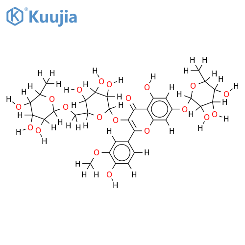 3-oxy-5-hydroxy-7-oxy-2-(4-hydroxy-3-methoxyphenyl)-4H-1-benzo-pyran-4-one structure