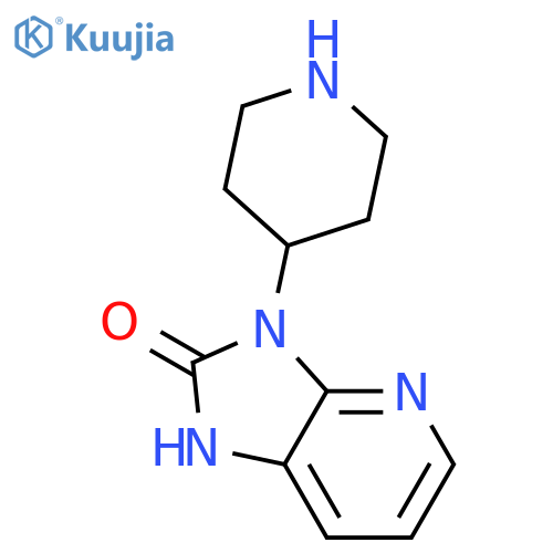 3-(piperidin-4-yl)-1,3-dihydro-2H-imidazo[4,5-b]pyridin-2-one structure