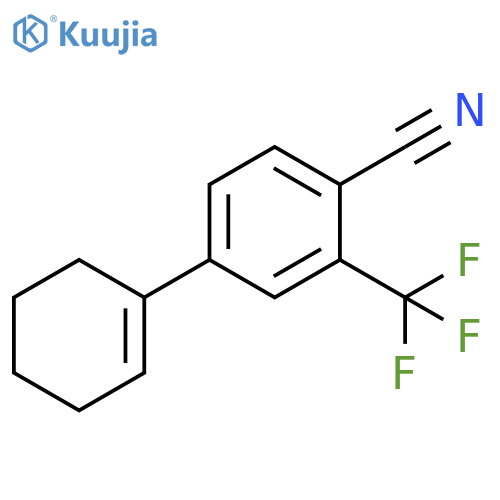 4-(1-Cyclohexen-1-yl)-2-(trifluoromethyl)benzonitrile structure