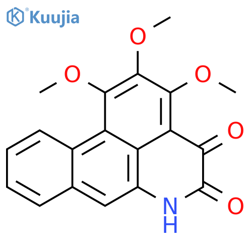 4H-Dibenzo[de,g]quinoline-4,5(6H)-dione,1,2,3-trimethoxy- structure