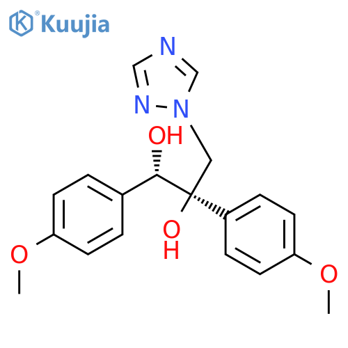 1,2-Propanediol,1,2-bis(4-methoxyphenyl)-3-(1H-1,2,4-triazol-1-yl)-, (1R,2S)-rel- structure