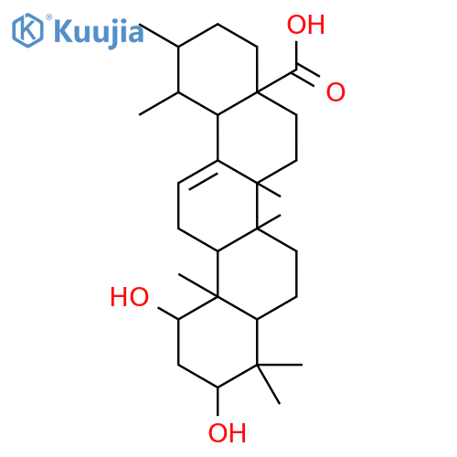 Urs-12-en-28-oic acid,1,3-dihydroxy-, (1b,3b)- structure