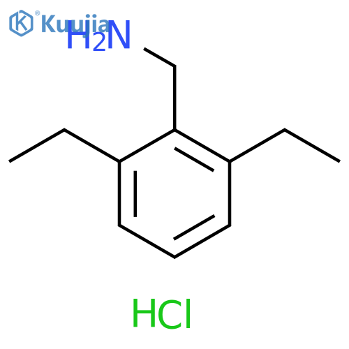 (2,6-diethylphenyl)methanamine hydrochloride structure
