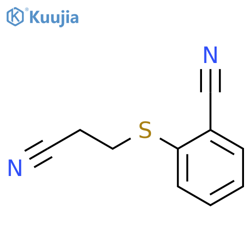 Benzonitrile, 2-[(2-cyanoethyl)thio]- structure