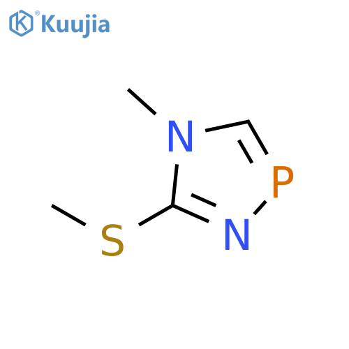 4H-1,4,2-Diazaphosphole, 4-methyl-5-(methylthio)- structure