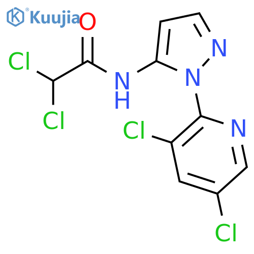 Acetamide, 2,2-dichloro-N-[1-(3,5-dichloro-2-pyridinyl)-1H-pyrazol-5-yl]- structure