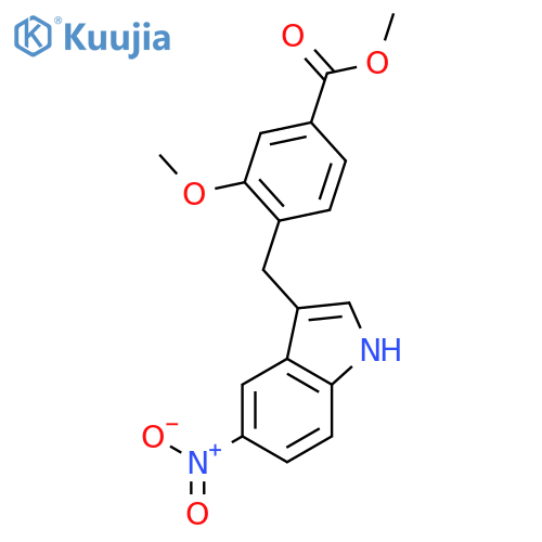 methyl 3-methoxy-4-[(5-nitroindol-3-yl)methyl]benzoate structure