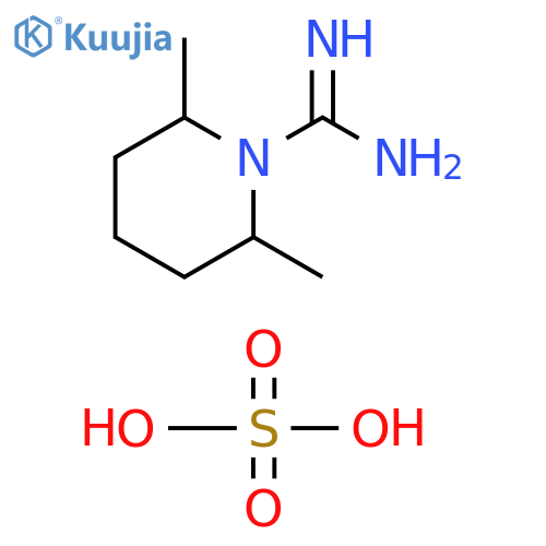 2,6-dimethylpiperidine-1-carboximidamide, sulfuric acid structure