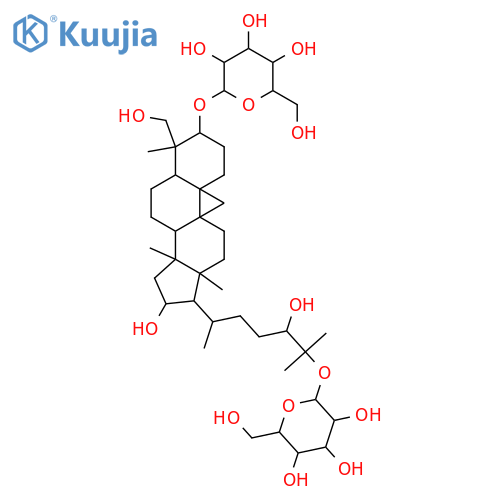 Cycloartane-3,16,24,25,29-pentol; (3β,16β,24S)-form, 3,25-Di-O-β-D-glucopyranoside structure