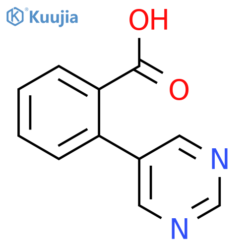 2-(Pyrimidin-5-yl)benzoic acid structure