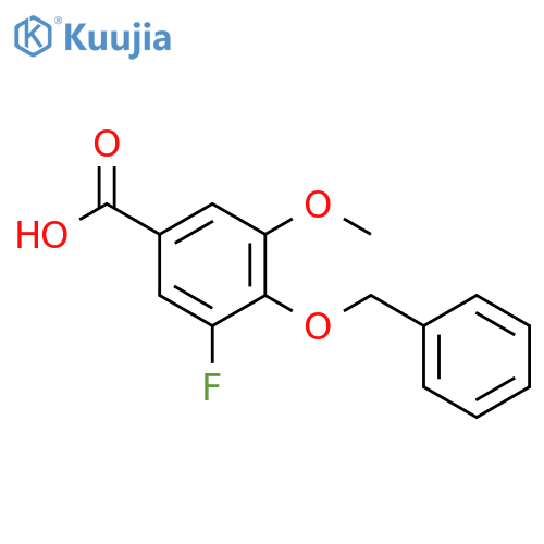 Benzoic acid, 3-fluoro-5-methoxy-4-(phenylmethoxy)- structure