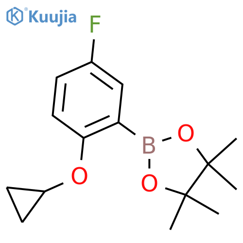 2-(2-Dyclopropoxy-5-fluorophenyl)-4,4,5,5-tetramethyl-1,3,2-dioxaborolane structure