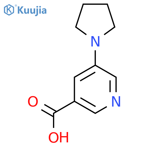 5-(pyrrolidin-1-yl)pyridine-3-carboxylic acid structure