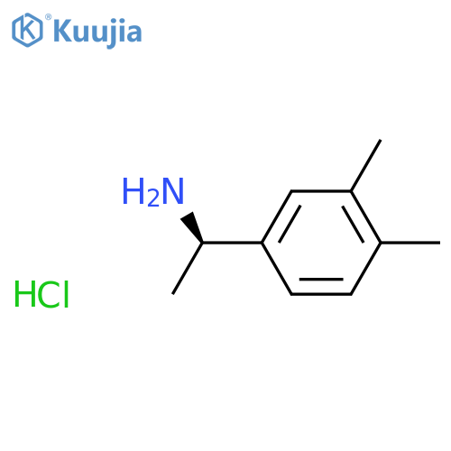 (1R)-1-(3,4-dimethylphenyl)ethanamine;hydrochloride structure