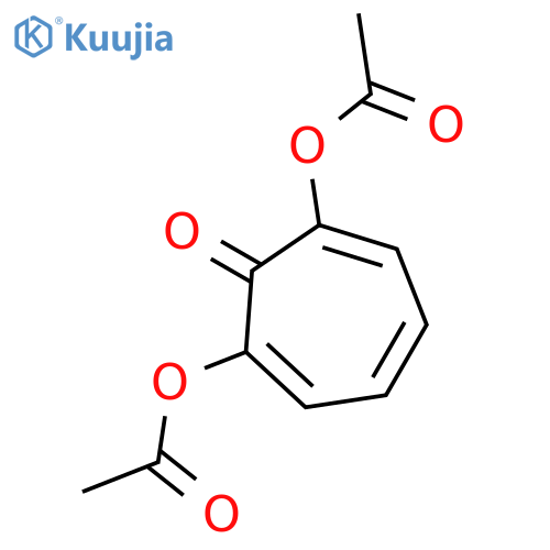 2,4,6-Cycloheptatrien-1-one, 2,7-bis(acetyloxy)- structure