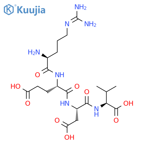 H-Arg-Glu-Asp-Val-OH trifluoroacetate salt structure