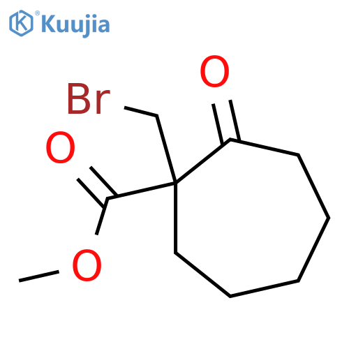 methyl 1-(bromomethyl)-2-oxocycloheptane-1-carboxylate structure