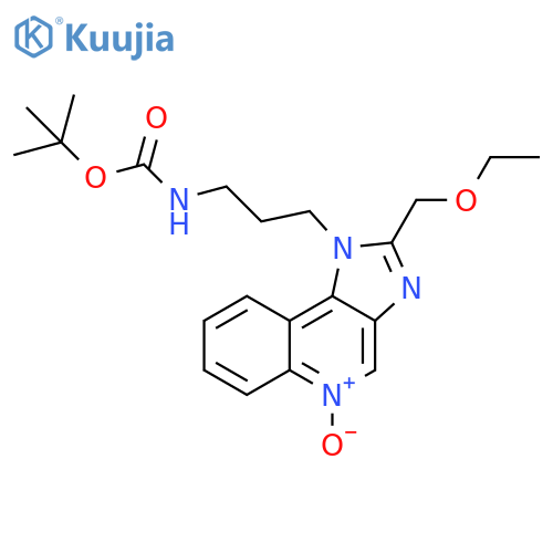Carbamic acid, N-[3-[2-(ethoxymethyl)-5-oxido-1H-imidazo[4,5-c]quinolin-1-yl]propyl]-, 1,1-dimethylethyl ester structure