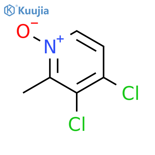 2-Methyl-3,4-dichloropyridine N-Oxide structure