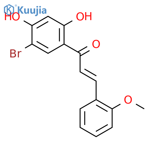 2-Propen-1-one,1-(5-bromo-2,4-dihydroxyphenyl)-3-(2-methoxyphenyl)- structure
