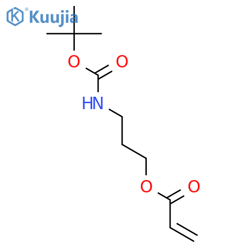 3-{(tert-butoxy)carbonylamino}propyl prop-2-enoate structure