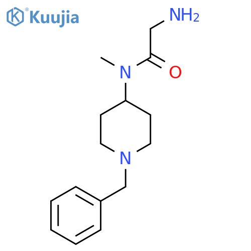 2-Amino-N-(1-benzyl-piperidin-4-yl)-N-methyl-acetamide structure
