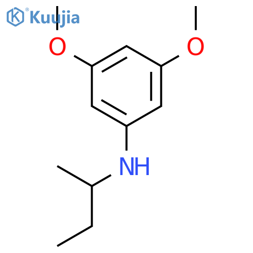 N-(butan-2-yl)-3,5-dimethoxyaniline structure