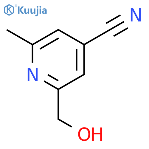 2-(Hydroxymethyl)-6-methylisonicotinonitrile structure