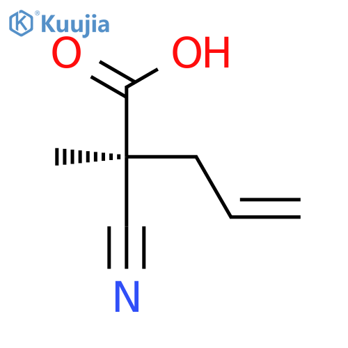 4-Pentenoic acid, 2-cyano-2-methyl-, (S)- structure