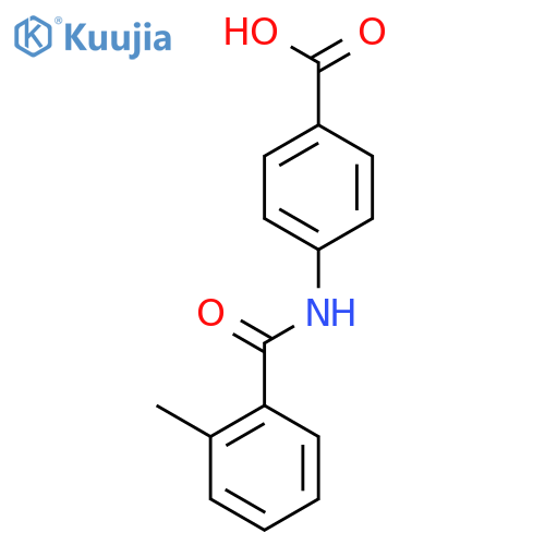 4-(2-methylbenzamido)benzoic acid structure