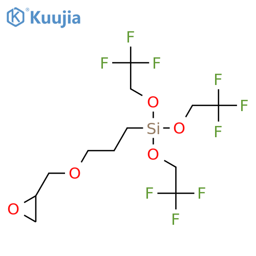 Silane, [3-(oxiranylmethoxy)propyl]tris(2,2,2-trifluoroethoxy)- structure