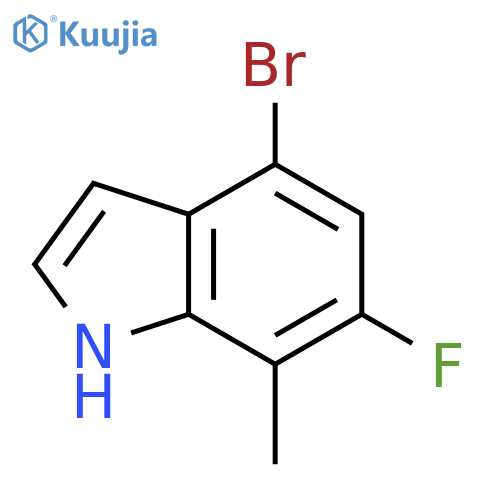 4-bromo-6-fluoro-7-methyl-1H-indole structure