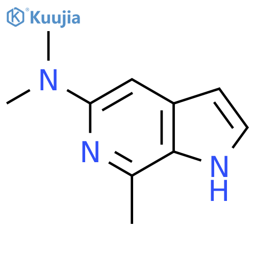 N,N,7-Trimethyl-1H-pyrrolo2,3-cpyridin-5-amine structure