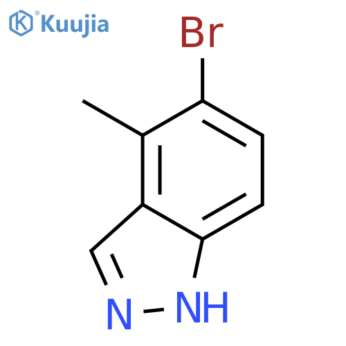 5-Bromo-4-methyl-1H-indazole structure