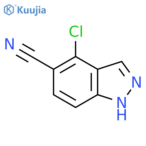 4-Chloro-1H-indazole-5-carbonitrile structure