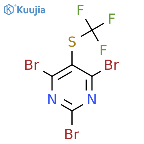 Pyrimidine, 2,4,6-tribromo-5-[(trifluoromethyl)thio]- structure
