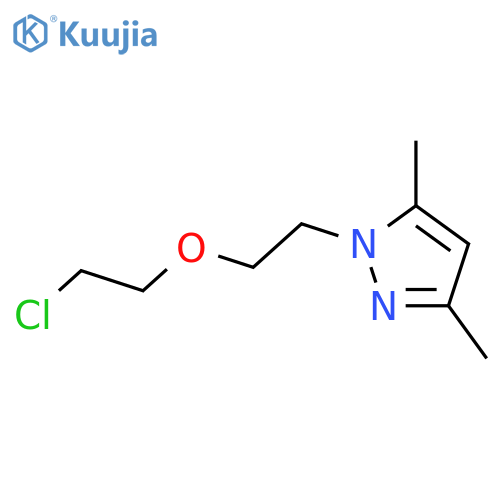 1-[2-(2-Chloro-ethoxy)-ethyl]-3,5-dimethyl-1H-pyrazole structure