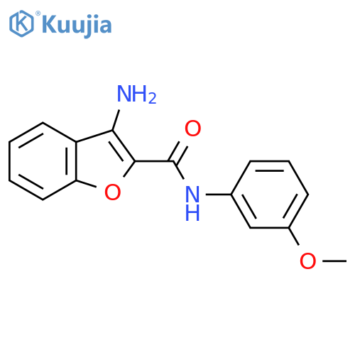 3-Amino-N-(3-methoxyphenyl)-1-benzofuran-2-carboxamide structure