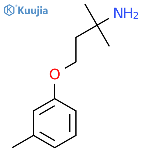 2-methyl-4-(3-methylphenoxy)butan-2-amine structure
