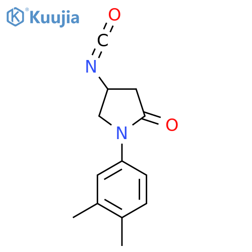 1-(3,4-Dimethylphenyl)-4-isocyanato-2-pyrrolidinone structure