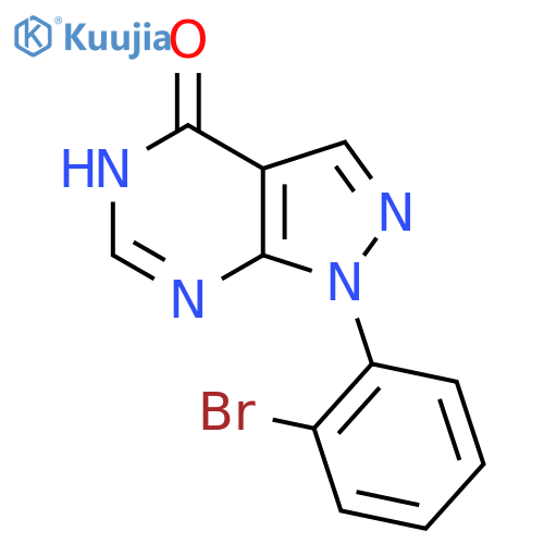 1-(2-Bromophenyl)-1H-pyrazolo[3,4-d]pyrimidin-4-ol structure